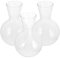 Amosfun 3pcs Glass Planter Bulb Vase, Clear Hydroponic Glass Vase for Air Plant, Terrarium Propagation Station for Home Office