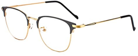 Wdfnexalai Blue Light Blocking Glasses Clear Lens Metal Frame for Sleep Better Gold