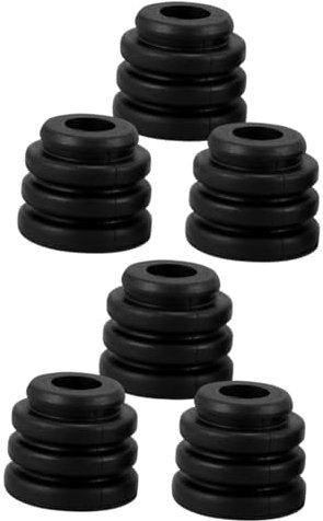 TOPBATHY 2 Juegos Almohadilla para Aire Acondicionado Cojín De Amortiguación De Aire Acondicionado Base De Goma Antivibración para Compresor De Aire Acondicionado Condensador 3 Piezas * 2