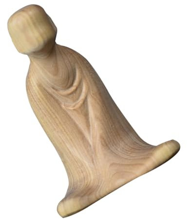 HOMOCONO Holzfigur Ohne Gesicht Antike Holzskulptur Für Desktop- Kreative Holzornamente Für Wohnzimmer Und Esszimmer Für Holzliebhaber