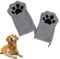 2 Pcs Dog Cleaning Towels Glove for Dogs and Cats, Soft Microfibre Pet Towel Mitts Coral Fleece, Water-Absorbent Pet Drying Mitts, Cute Cat Paw Gloves Towel (Grey)