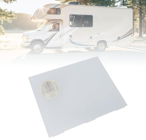 Pannello Scorrevole per Porta Zanzariera Camper, Parti di Ricambio per Porta Zanzariera Camper, Pannello Scorrevole in Plastica Trasparente con Apertura a Manopola a Pressione,
