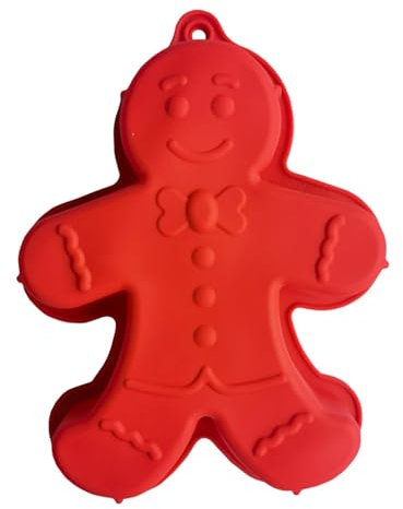 Bexdug Lebkuchen-Silikon-Kuchenform, Silikon-Lebkuchenmann-Backblech - Weihnachts-Lebkuchenmann-Kuchenform - -Silikon-Backformen zum Backen von Mousse, Muffin, Schokoladen-Fondant-Süßigkeiten