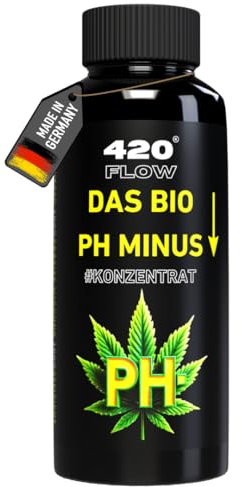 420Flow pH - Minus Konzentrat – Komplettes pH-Regulator für Cannabis, Einfache Dosierung, Optimales Wachstum Dünger Down (250ml)