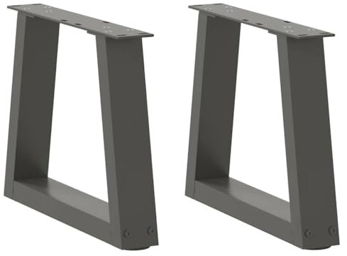 vidaXL Couchtischbeine V-Form 2 Stück Anthrazit 30x(30-31,3) cm Stahl