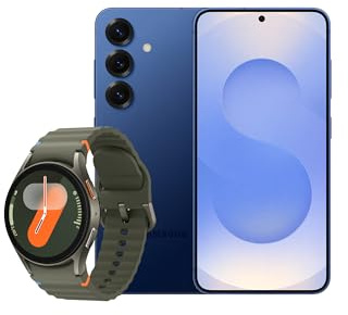 Samsung Galaxy S25 AI Smartphone, 12GB Memory, 512GB Storage, Navy and Galaxy Watch7 Green, 40mm, Bluetooth (UK Version)