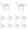 10Pcs Breast Pump Flange Insert 14/16/18/20/22mm*2 Compatible with Momcozy M9/M6/M5/S12 Pro/S9 Pro/Medela/Spectra/Bellababy/Lansinoh/Elvie/Nuliie/KISSBOBO/ANWIKE 24mm Breast Pump Replacement Parts