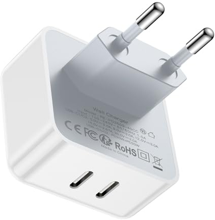 Aioneus iPhone Ladegerät, 40W USB C Ladegerät für iPhone 16, PD 3.0 Power Adapter USBC Stecker Ladestecker Schnellladegerät USB C Netzteil für iPhone 16 15 14 13 12 Pro/Pro Max/Mini