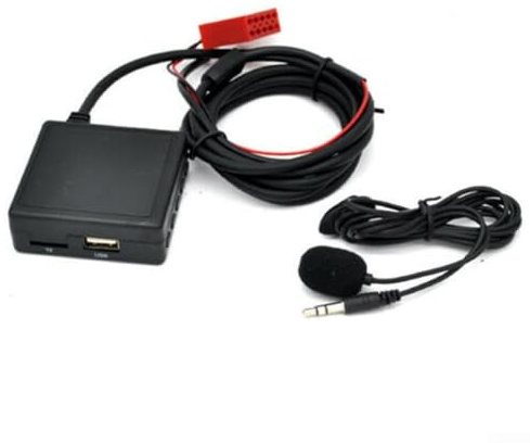 Handfree USB Adapter für Mercedes W124 W140 W210 BE2210 BE1650 mit für SD AUX Kabel 150cm für Radios mit AUX-Modus-Funktion COMAND APS 2 0 kompatibel