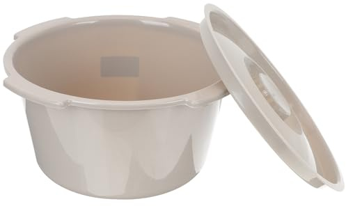 Hemobllo Thickened Plastic Potty Chair with Lid for Elderly and Pregnant Women, Portable Bedside Commode Bucket Toilet Seat in Grey, Bathroom Sitting Aid for Seniors and Maternity