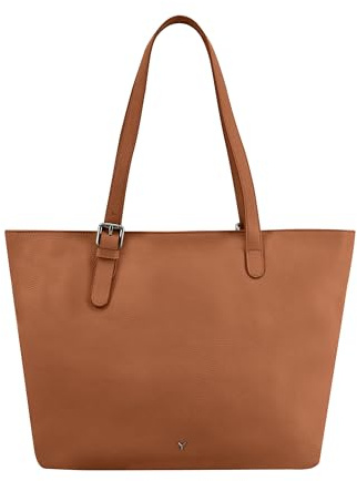 SKYLE Tote Shopper für Damen aus echtem Leder, weich, modisch, mit verstellbaren Griffen, entworfen in Italien, geräumig und funktional
