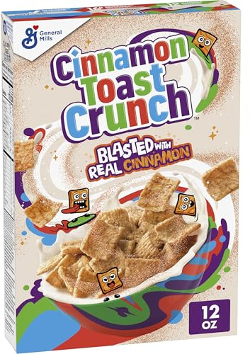 Cinnamon Toast Crunch Breakfast Cereal, Crispy Cinnamon Cereal, 12 oz