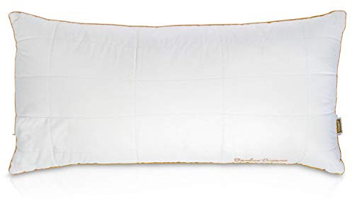 VITAPUR Oreiller en Bambou Biologique 40x80cm avec Hauteur et Dureté Réglables - 100% Coton Nonblanchi, Antiallergique, Oreiller Lavable, Oeko Tex Standard 100