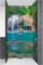 ARTLAND Duschrückwand Eck mit Motiv Alu Rückwand Dusche Bad Verkleidung wasserfest Duschwand Größe personalisiert 3 Segmente Natur Wald Dschungel Wasserfall Grün S6CI