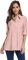 Jessie Kidden Women's Hiking Long Sleeve Fishing Cargo Shirt UPF 50+ for Safari Camping Travelling Quick Dry #5019 -Pink-2XL