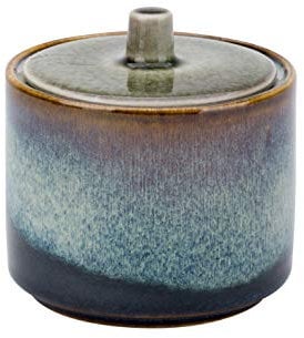 Cosy & Trendy 3948108 Sucrier en porcelaine Quintana-Vert-D8xH6,7-8,5 Cm