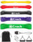 Resistance Bands Set aus Naturlatex Widerstandsband als Widerstand und Unterstützung für Klimmzughilfe mit Übungsanleitung, Krafttraining und Muskelaufbau NT40092 (5 Set)