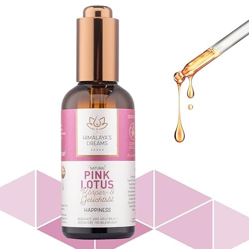 Himalaya´s Dreams® ayurvedisches Körperöl, Gesichtsöl [BEI AKNE] - Massageöl inkl. praktischer Dosierpipette - vegane Naturkosmetik [100ml] mit Mandelöl bio, Sesamöl, Lavendelöl, Neemöl