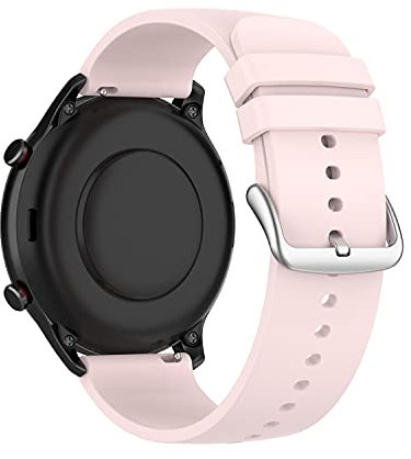 KUTEWEU Tiggo 22mm Correa para Huami amazfit GTR 2e/ 2,Correas De Reloj, Bandas Correa Repuesto,Silicona Reloj Recambio Brazalete Correa Repuesto para Huami amazfit 3 stratoS/47mm/2 stratoS (rosado)
