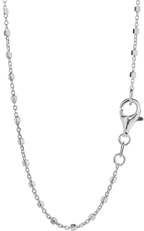 NKlaus 42cm Ankerkette 925 Silber elegante Halskette filigrante Breite 1,2mm Collier 2,5g schwer 3783