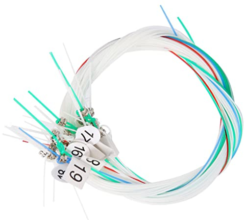 SUPVOX 19-saitige Nylon-Harfen-Saiten für Leier und kleine Harfe, farbkodiert zur einfachen Identifizierung, idealer Ersatz für Musikbegeisterte und Anfänger in akustischen Instrumenten
