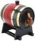 Whiskey Barrel, 1.5L Vintage Oak Whiskey Barrel Decanter, Barrel Dispenser for Serving and Storage, Decoration Liquor Barrel for Table Home Bar