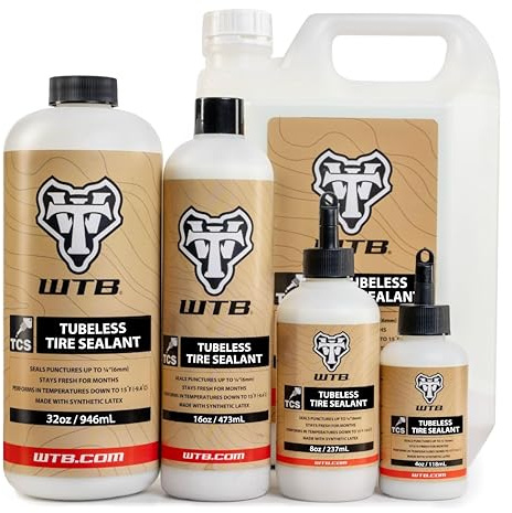 WTB Tubeless Reifendichtmittel, 3,8 l, MTB, Kies/CX, Straße, schnell verschließend, langlebig, ammoniakfreie Formel, funktioniert unter allen Bedingungen, versiegelt Löcher bis zu 6 mm