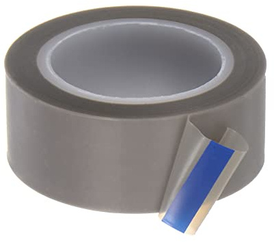 sourcing map PTFE Film Tape Roll, 0.8 x 33 ft High Temperature Tape 0.08mm Thickness with Single Side Adhesive for Vacuum Sealer Machine, Hand Impulse Sealers, Gray