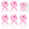 Prmape 30 PCS Fiocchi Auto Matrimonio Rosa Coccarde Bianche Matrimonio Fiocco Matrimonio Auto per Natale, Matrimoni, Feste, San Valentino Decorazione e Compleanno