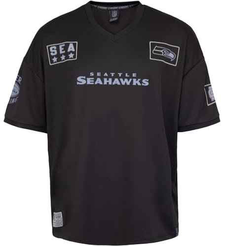 Recovered NFL Team Salute Black Military Oversized Mesh Limited Jersey Trikot (DE/NL/SE/PL, Alphanumerisch, M, Regular, Regular, Seattle Seahawks)