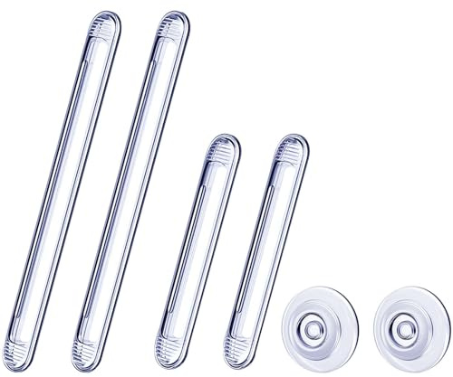 XQEUMC TransparenteTürstopper wand selbstklebend,Transparente Autotür Schutzstreifen,Gummipuffer Selbstklebend für Autotüren, Schubladen, Duschtüren, Toilettendeckel(6-teilig in 3 Größen)