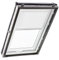 Original Roto Rollo Exclusiv ZRE für Roto Dachfenster - Führungsschiene Weiß - Manuelle Bedienung - Tageslichtrollo für Baureihe Designo R4/R7 und Classic 43/73 - Größe 054/078 | 05/07 - Farbe Weiß