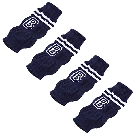 ORFOFE 4stücke Teiliges Haustier-socken Mit Rutschfester Oberfläche Warme Knie Gelenkabdeckung Für Hunde Und Katzen Atmungsaktiv Elastisch Stilvolles Muster Geeignet Für Outdoor Und Indoo
