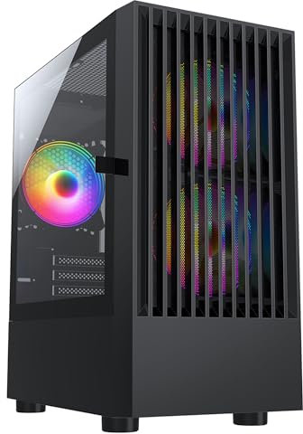 MESH Matrix Gaming Desktop PC (AMD Ryzen 5 5600G, 16GB RAM, 500GB NVMe SSD, 450W PSU, Windows 11 Pro) Kolink Observatory MX Mesh with 5 x ARGB Fans