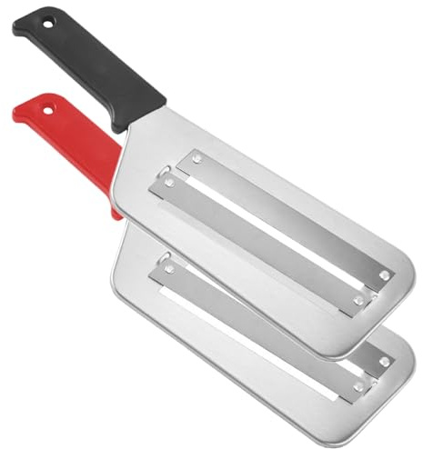 Hperu Kohlschneider, 2 Stück, Edelstahlklinge, Kohlhobel, doppellagiger Kohl, geschreddert für Gemüse und Obst, Schwarz- und Rotkohlhobel