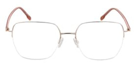 Rodenstock Brille mit Sehstärke für Damen optional mit Sonnenbrillentönung oder Blaulichtfilter, Quadratisch, gefertigt aus Titan (inklusive Brillenetui)