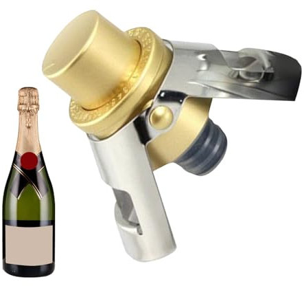 Bouchons de Champagne,Bouchons de Bouteilles de Champagne,Économiseur de bulles anti-fuite en acier inoxydable | Bouchons de Cava avec pompe intégrée, bouchons à pression avec pics de verrouillage