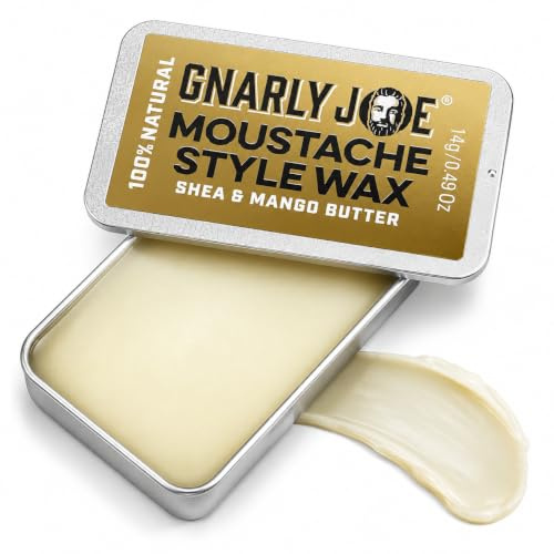 Gnarly Joe Schnurrbart Styling und Conditioning Wax, 14 g Enthält nur natürliche Inhaltsstoffe.