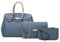 YLQQdMK Damenhandtasche Frauenbeutel Mehrstufige Handtasche Litschäer Muster Schulter Messenger-Tasche-Pfauenblau