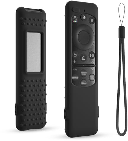 DUOLAXMENG Silicone Case for Samsung TM2560E Remote Control, Compatible with 2025 Neo QLED Smart TV Remote BN59-01432A BN59-01432J BN59-01455A (Black)