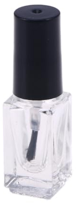 Leere Nagellackfläschchen 20 Stück Quadratisch 5ml aus Glas | Transparent, zum Mischen von Farbtönen, für Nagelkunst und Selbstgemacht, Füllmenge Sichtbar