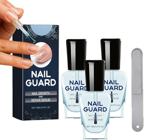 AuraNail Nail Growth Repair Serum, Biancat OnyxoGuard Nail Growth and Repair Serum, Strengthening Nail Serum, Nail Strengthener for Damaged Nails (3pcs)