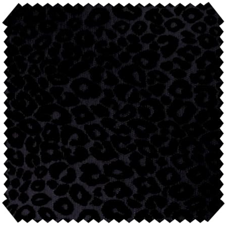 novely® LEO - Formstabiler Jacquard-Polsterstoff im Leoparden-Muster, Samtweicher Möbelstoff mit Chenille-Garnen, verstärkte Rückseite, Stoff für Sofas, Meterware 1lfm | Farbe: 218 Anthrazit-Schwarz