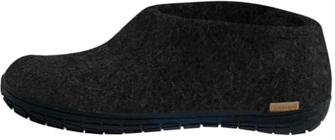 GLERUPS Indoor Outdoor Hausschuhe Herren & Frauen mit Gummisohle | Unisex Wolle Hausschuhe