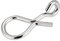 Dr.Fish 50 Pack Fly Fishing Clips Stainless Steel Quick Change Lure Snaps Speed Clips for Fishing Flies Trout Size XS