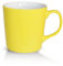 Mahlwerck Kaffeepott, große moderne Kaffeetasse mit Henkel, Premium Porzellan, hochlänzende Oberfläche, handveredelt, Indigo Yellow, gelb, 500 ml