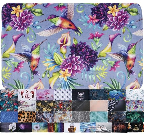 Sanilo Bath Mat, Wide Choice of Beautiful Non-Slip Bath Rugs, Super Soft, Quick-Drying, Washable (Hummingbird, 70 x 110 cm)