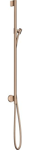 hansgrohe AXOR One Brausestange mit Wandanschluss, Brauseschlauch 1,60m, 48792300, Farbe: Polished Red Gold