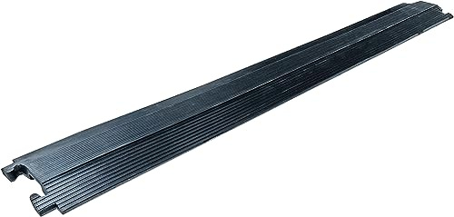as - Schwabe Kabelbrücke 1 Kanal gerade 1040 x 35 x 20 mm - Kabelschutzmatte Vollgummi - Kabelkanal 35 x 15 mm - Schlauchbrücke Belastbarkeit bis 10t - Überfahrschutz für Kabel - schwarz, 63211