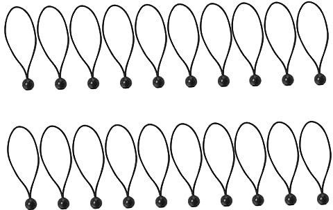 ULTECHNOVO Zeltgurt 25st Hüpfring Mit Ball Baldachin Spanngurt Kugelkopf-Bungee-Seil Elastisches Bungee-Kabel Seil Zum Wandern Camping Fitness Polyester Trampolin Zeltfixierung